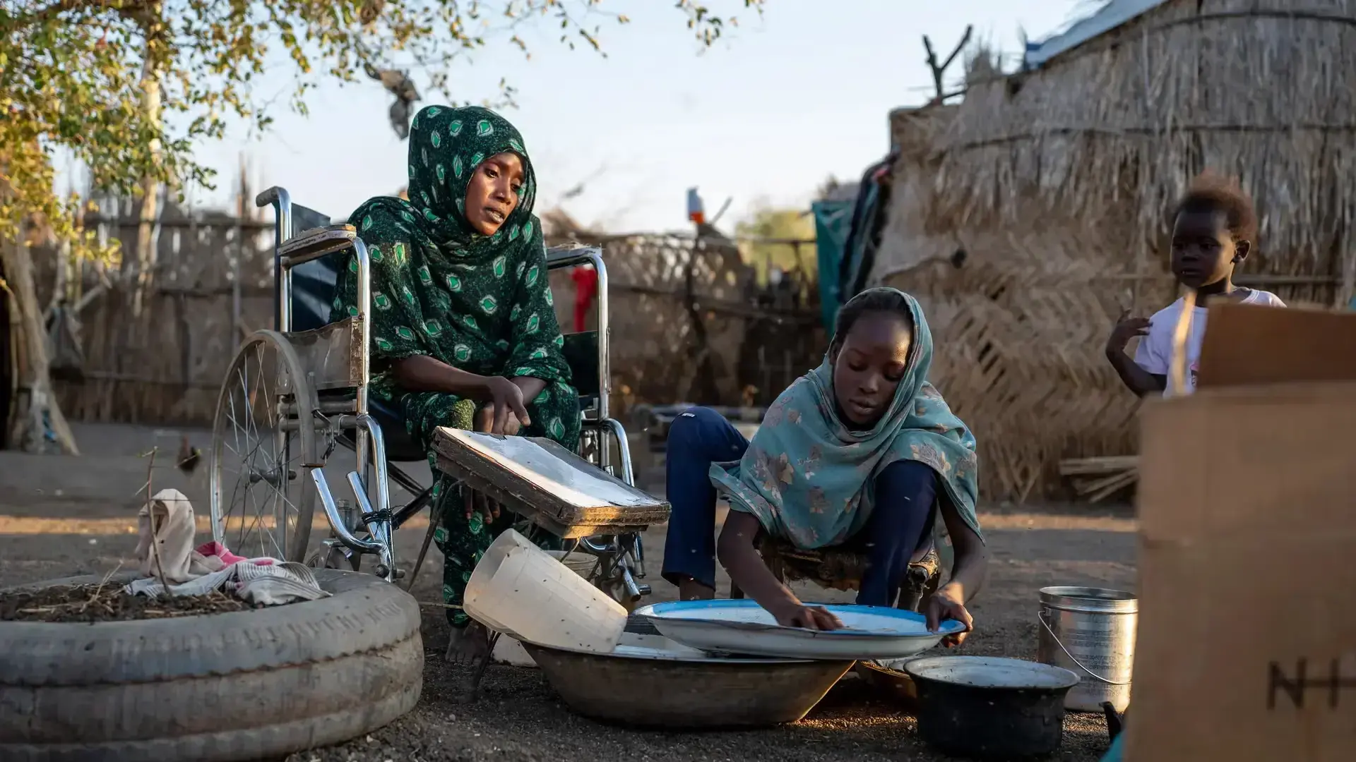 Mulheres em conflito. Foto: UNICEF/UNI942014/Osman Saif.